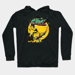 Fly Fishing Fisherman Fish Art Hoodie